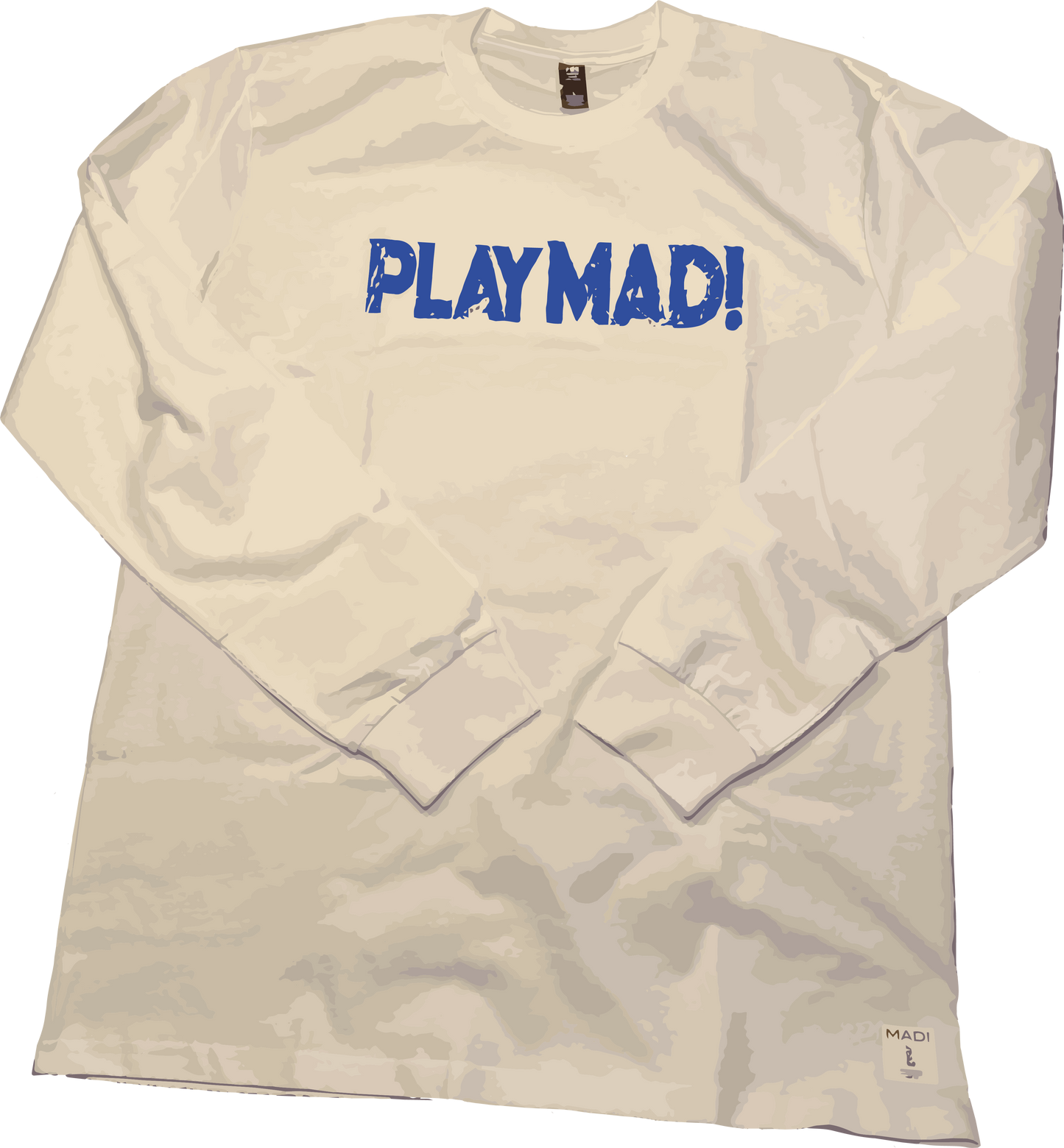PlayMAD! Stepped Logo Vintage Long-T