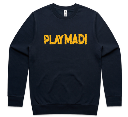 PlayMAD! Stepped Logo Vintage Crew