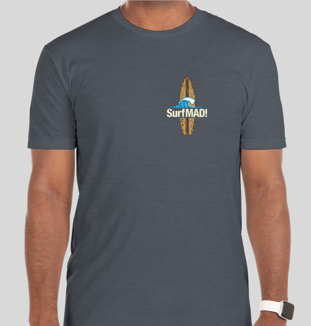 SurfMAD! Surfboard Tee - Men's (BeUNSTOPPABLE)